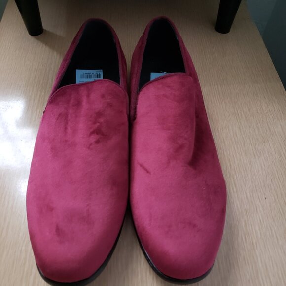 BNWT ALFANI Red Padded Zion Round Toe Slip On Loafers (8) - Picture 5 of 8